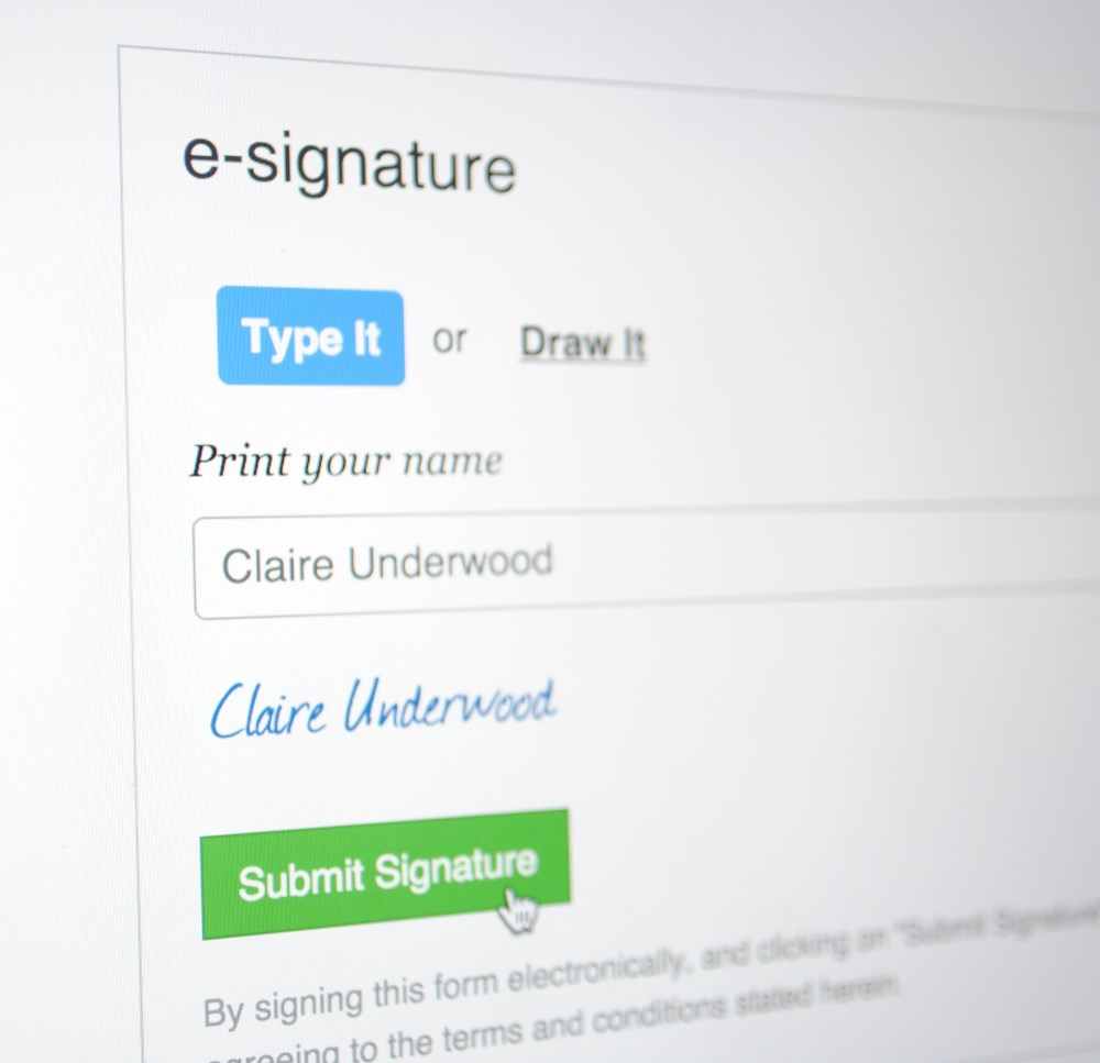 Patient Electronic Signature